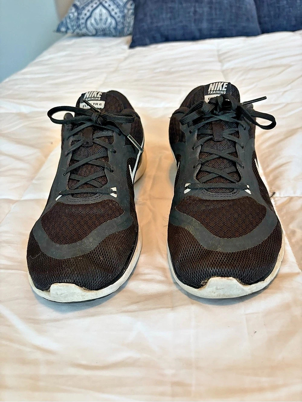 Nike Flex TR 6 Athletic Shoes Black & White US 9
